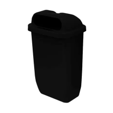 COLETOR COM GARRA PLÁSTICA 50 LTS PRETO