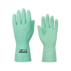 LUVA LÁTEX COM VERNIZ SILVER VERDE TAM P