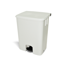 COLETOR COM PEDAL DE 80 LTS BRANCO