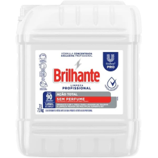 DETERGENTE LIQUIDO SEM PERFUME BRILHANTE 7 LTS 