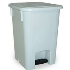 COLETOR COM PEDAL DE 15L BRANCO