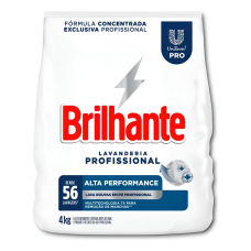 DETERGENTE EM PÓ BRILHANTE ALTA PERFOMANCE 4KG