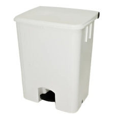 COLETOR COM PEDAL DE 80 LTS BRANCO