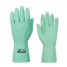 LUVA LÁTEX COM VERNIZ SILVER VERDE TAM P
