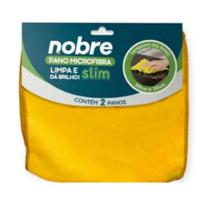 PANO MICROFIBRA 30x30 AMARELO NOBRE PCT C/02 UNDS