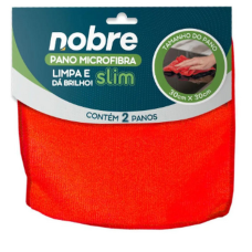 PANO MICROFIBRA 30x30 VERMELHO NOBRE PCT C/02 UNDS