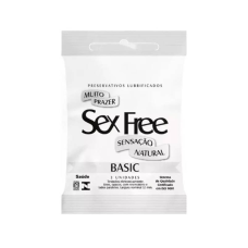 PRESERVATIVO SEX FREE LUBRIFICADO BASIC  CAIXA COM 144 UN