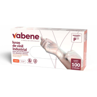 LUVA DE VINIL COM PO CX C/10 x100 UNDS TAM G