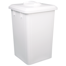 CESTO COLETOR DE RESIDUO COM TAMPA FLIP TOP BRANCO 100L CV6212BR