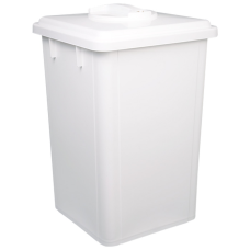 CESTO COLETOR RESIDUO COM TAMPA FLIP TOP BRANCO 60l CV62BR