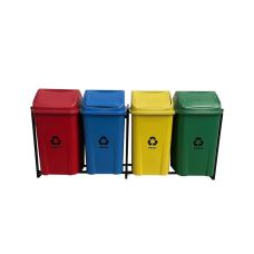 KIT COLETA SELETIVA 4 BASCULANTE