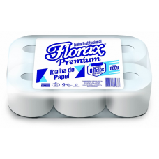 PAPEL TOALHA BOBINA 6X200MT FLORAX PREMIUM 28GR -2069 PAPEL TOALHA BOBINA 6X200MT FLORAX PREMIUM 28GR -2069