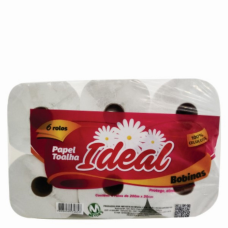 PAPEL TOALHA BOBINA 6X200MT IDEAL PAPEL TOALHA BOBINA 6X200MT IDEAL