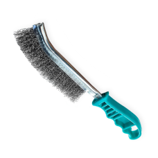 ESCOVA DE AÇO 1 FILA COM CABO PLASTICO DISFLEX