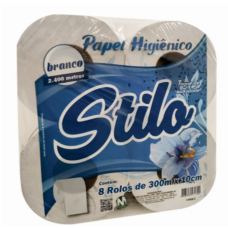 PAPEL HIGIÊNICO BRANCO 8X300MT STILO 996 PAPEL HIGIÊNICO BRANCO 8X300MT STILO 996