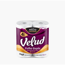 PAPEL HIGIÊNICO 04X30M FOLHA DUPLA VELUD PAPEL HIGIÊNICO 04X30M FOLHA DUPLA VELUD