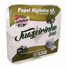 PAPEL HIGIÊNICO CELULOSE 8X200 JUAZEIRINHO 300