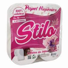 PAPEL HIGIÊNICO CELULOSE 8X300MT STILO - 322