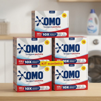 KIT 5 LAVA ROUPAS EM PO OMO 800G