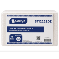 PAPEL TOALHA INTERFOLHA FOLHA DUPLA C/2000fls 22,5X21 EXCELLENCE STI2221DE