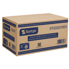 PAPEL TOALHA INTERFOLHA FOLHA DUPLA C/2000fls 22,5X21 EXCELLENCE STI2221DEX