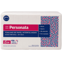 PAPEL TOALHA INTERFOLHA FOLHA DUPLA 1000fls 20x21 STI2020SS ECOSLIM PERSONATA