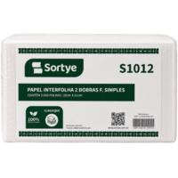 PAPEL TOALHA INTERFOLHA 2 DOBRAS FOLHA SIMPLES C/2000fls 20X2124G S1012 CLASSIQUE