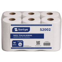 PAPEL TOALHA BOBINA FOLHA SIMPLES 6X200MT S2002 EXCELLENCE