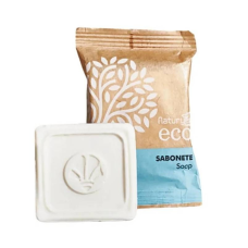SABONETE QUADRADO ECO MASSA BRANCA 30G FP PAPEL 250UN NATURYS